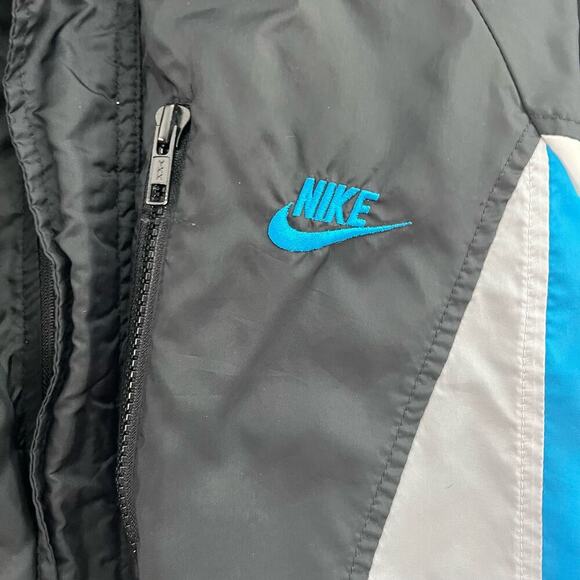 Vintage 90s Nike Blue & Black Windbreaker Size Large Made in USA - Picture 8 of 8